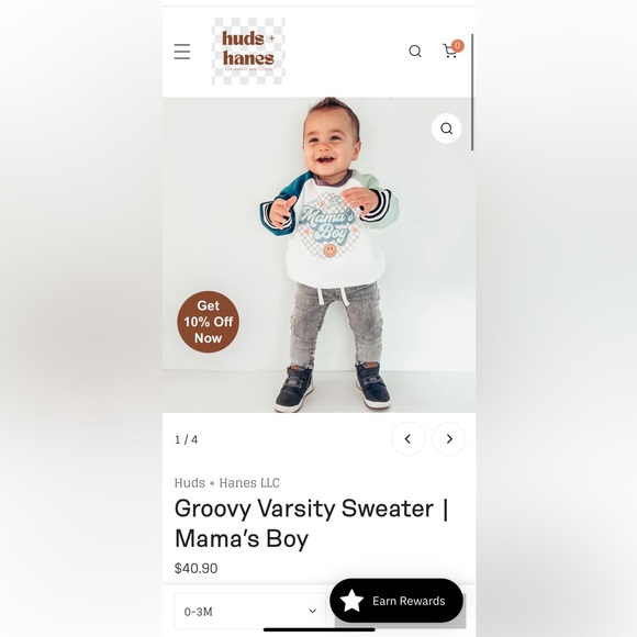 2 Matching Mamas Boy & Mama Crewneck Sweatshirts (2 Items / Bundle) - Picture 3 of 7